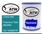 Preview: Chevrolet, Fayence Teal Metallic, 16 / WA691R: 500ml Lackdose, von ATW Autoteile West.
